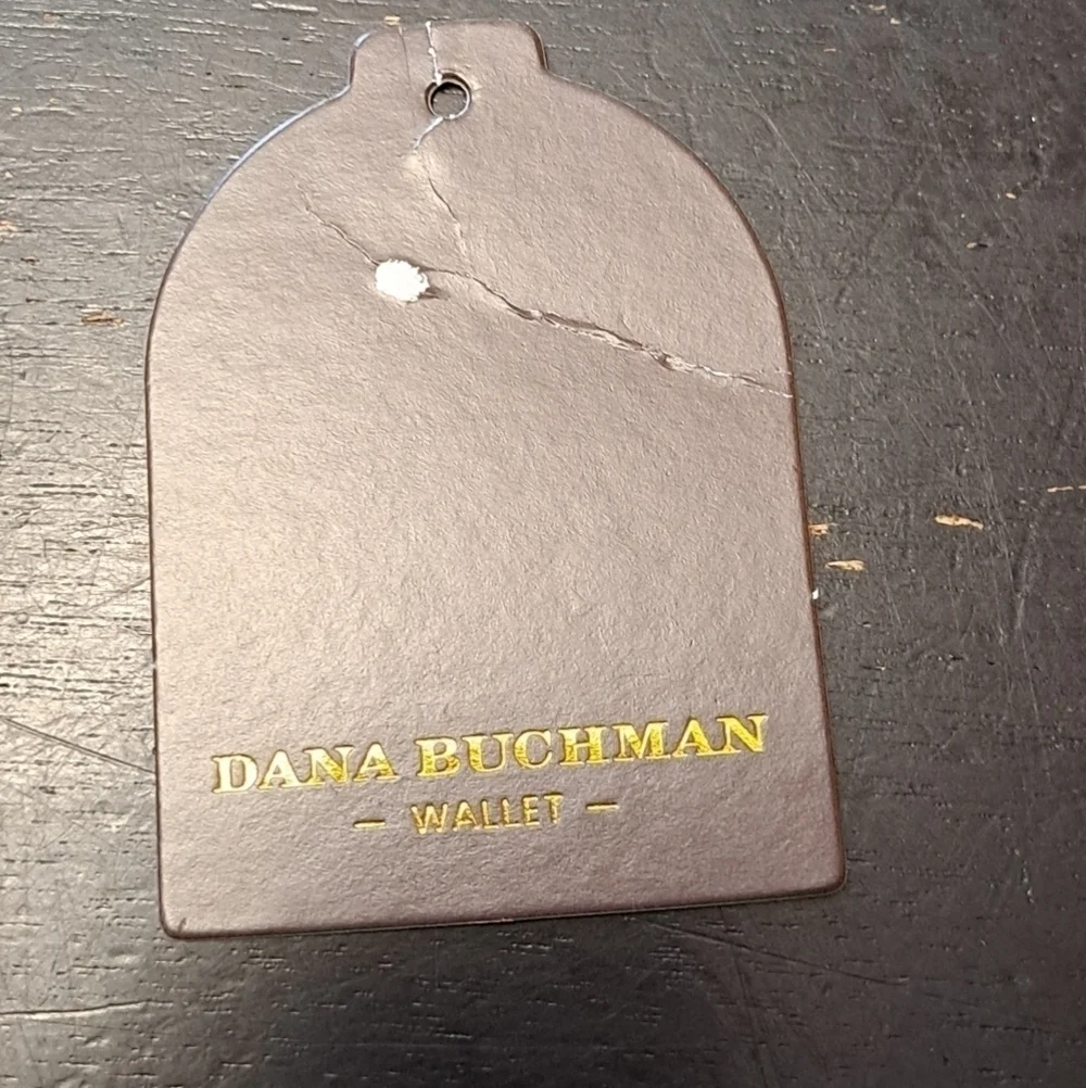 NWT Dana Buchman Two Tone Leather Pebbled Wallet